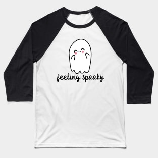 Feeling Spooky Cute Ghost Halloween Party Costume Baseball T-Shirt